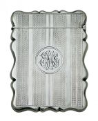 Edwardian Sterling Silver Calling Card Case, Birmingham 1904