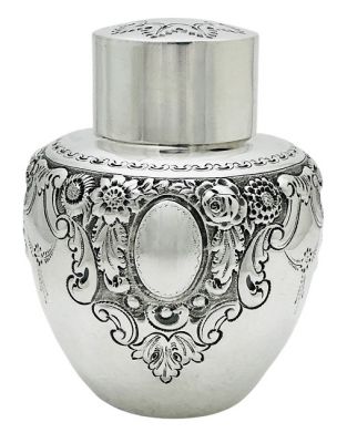 Edwardian Sterling Silver Tea Caddy, Josiah Williams & Co., London 1901