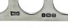 English Art Deco Sterling Silver Toast Rack, Walker & Hall Birmingham 1936