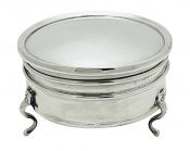 Antique English Sterling Silver Jewellery Box, Birmingham 1920