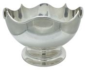 English Sterling Silver Pedestal Rose Bowl / Trophy, Birmingham 1912