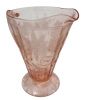 Floral / Poinsettia Jeannette Glass Company Pink Depression Glass Pitcher