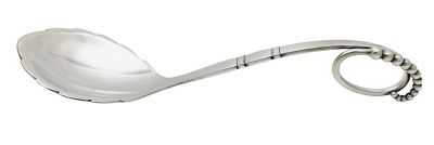 Georg Jensen Sterling Silver Ornamental # 41 Serving Spoon