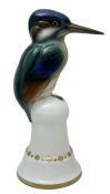 German Porcelain Kingfisher, Zeh Scherzer, Bavaria, circa 1918-30