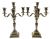 Gold Washed 835 Fine Silver Candelabra