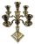 Gold Washed 835 Fine Silver Candelabra