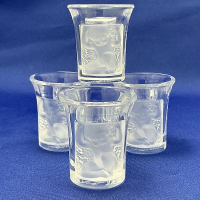 Lalique France Enfants Shot Glasses