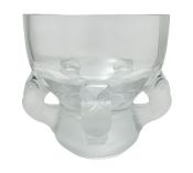 Lalique France Hiboux Pedestal Bowl