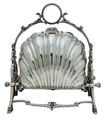 Late Victorian Shell Form Biscuitier