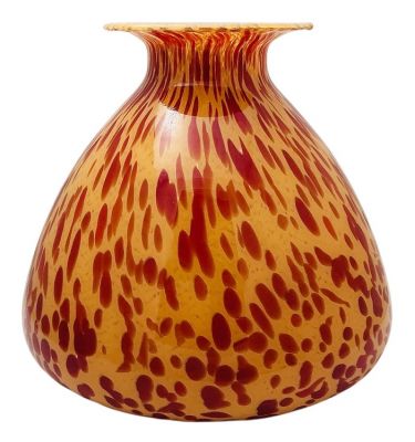 Maestri Vetrai Azzurra Murano Tortoiseshell Glass Vase
