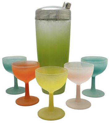 Mid-Century Modern Cocktail Shaker Set