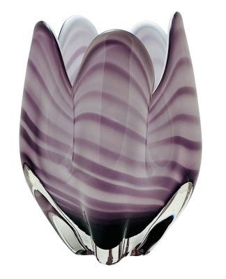 Mid-Century Modern Murano Sommerso Purple Glass Vase