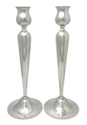 Mid-Century Modern Sterling Silver Candlesticks circa 1960s
