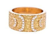 Modern .17ct Diamond Ring in 18kt Yellow Gold