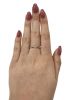 Modern .26ct Ruby and Diamond Ring in 18kt White Gold