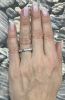 Modern .55ct Diamond Bamboo Motif Band in 18kt White Gold