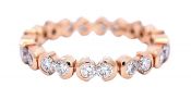 Modern 1.15ct Diamond 18kt Eternity Band