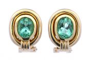 Modern 1.67ct Emerald 18kt Earrings