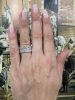Modern 4.36ct Diamond Eternity Band in 18kt White Gold