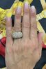 Modern 4.48ct. Diamond Bombe Style Ring in 18kt Yellow Gold