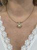 Modern South Sea Pearl and Diamond Necklace in 18kt Yellow Gold
