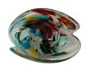 Vintage Murano Art Glass Multi-Coloured Tutti Frutti Shell Form Bowl