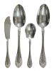 Northumbria Sterling Silver Flatware for 12, Normandy Rose Pattern