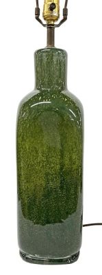 Olive Green Murano Glass Lamp