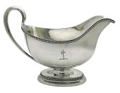 Peter, Ann & William Bateman Sterling Silver Sauce Boat, London 1801