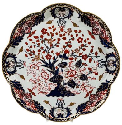 Royal Crown Derby Kings Pattern #383 Dejeuner Tray, Dated 1903