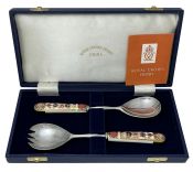 Royal Crown Derby Old Imari #1128 Salad Servers