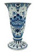 Royal Delft Hand Painted Vase, Signed & Dated 1981