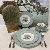 Royal Worcester Woodland Blue Dinnerware, Pattern # Z2710