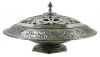 Silver Plate Floral Centrepiece Pedestal Bowl With Flower Frog Grate
