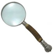 Stag Handled & Silver Plate Magnifying Glass