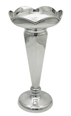 Sterling Silver Tulip Shaped Trumpet Vase, Birmingham 1919
