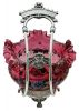 Victorian Enamelled Cranberry Bride’s Basket / Centrepiece Bowl