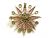 Victorian Multi Gemstone Starburst 9kt Brooch Pendant