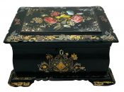 Victorian Papier Mache Tea Caddy