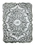 Victorian Sterling Silver Calling Card Case, Birmingham 1867