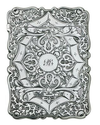 Victorian Sterling Silver Calling Card Case, Birmingham 1867