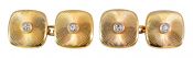 Vintage .15ct Diamond Cufflinks in 18kt Yellow Gold