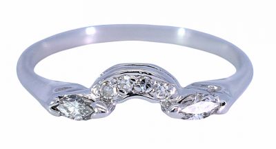 Vintage .16ct Diamond Band in Platinum