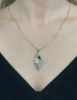 Vintage .44ct Sapphire and Diamond Pendant in 14kt Yellow and White Gold
