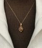 Vintage .75ct Ruby and Emerald Pendant in 14kt Yellow Gold