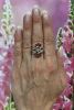Vintage .84ct Synthetic Ruby and Diamond Ring in 14kt Rose and Yellow Gold