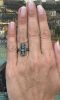 Vintage 1.21ct Aquamarine and Diamond Ring in 18kt Yellow Gold