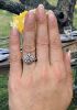 Vintage 1.97ct Diamond Cluster Ring in 14kt Yellow and White Gold