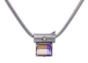 Vintage 13.16ct Ametrine Silver Necklace