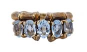 Vintage 2.72ct Aquamarine 18kt Ring